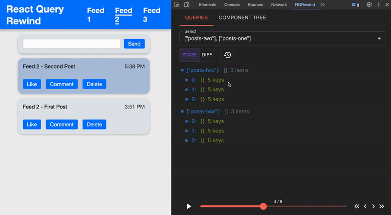 React Query Rewind